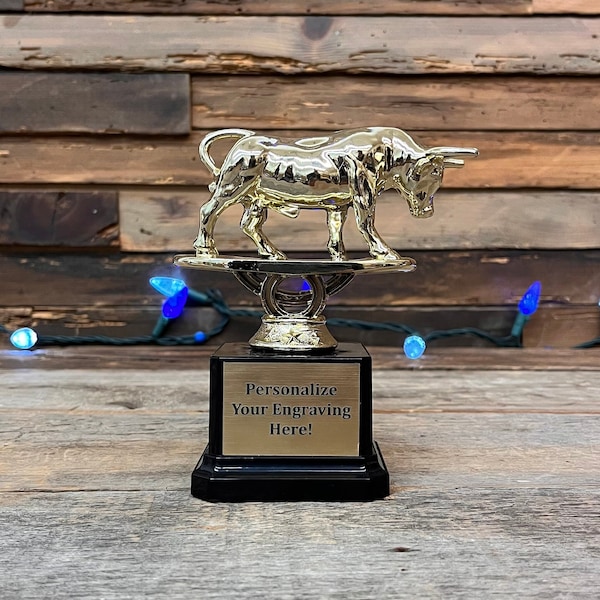 Bullshit Award Bull Trophy