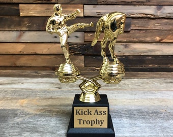 Kick Ass Trophy Horse Ass Trophy Karate Kicks Ass