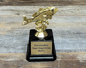 Master Baiter Trophy Big Bass Award Fishing Trophy