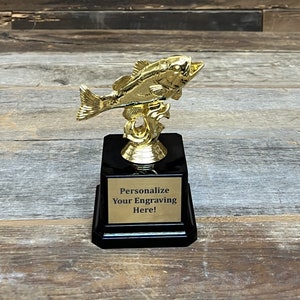 Master Baiter Trophy Big Bass Award Fishing Trophy