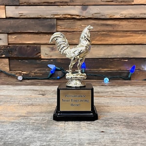 Biggest Chicken Award Rooster Trophy