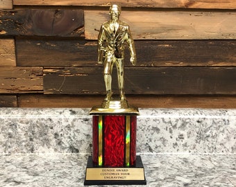 Prêmio Dundie com Troféu Red Column Troféu The Office TV Show