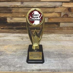 Elfen Love Christmas Funny Christmas Trophy