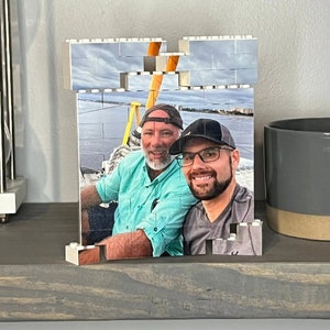 Personalized Brick Portrait Photograph - Brick Puzzles - Custom Family Portrait