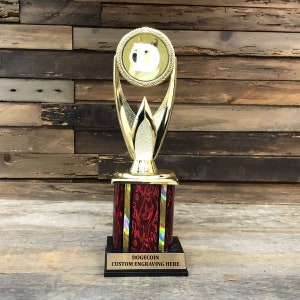 Dogecoin Award Trophy | Crypto Award | Funny Trader Gift | Bitcoin & Doge Lover Gift | Tech Enthusiast Gift | Trader Recognition | Doge Fan
