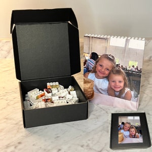 Photo Puzzle on Building Brick - Portrait Photograph - Brick Puzzles - Custom Family Portrait Keepsake Parents