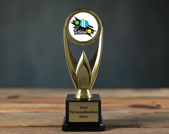 ピックルボール優勝トロフィー賞 | ヒーロートロフィー | スポーツ愛好家へのギフト | 優勝者とMVPのための楽しいピックルボールトロフィー | 楽しい刻印賞