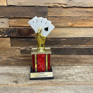 Trophée de la main de poker