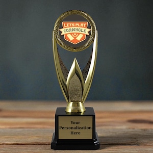 Boss of the Bags Trophy King of Cornhole Award |  Funny Backyard Game Award for Champion Players | Toss Like a Boss Cornhole Trophy