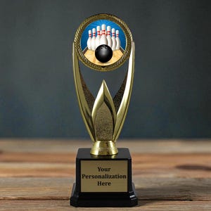 Turkey Award Bowling Trophy | Personalized Award for The Greatest Strike | Funny Gag Gift for Stud of the Lanes | Bowling League Victory
