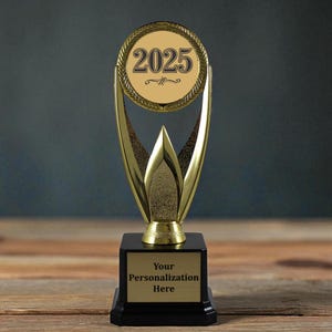 Generic Award Personalized Trophy | Custom Engraved 2025 Trophy Award | All-Event Recognition Award | 2025 Personalized Trophy Award