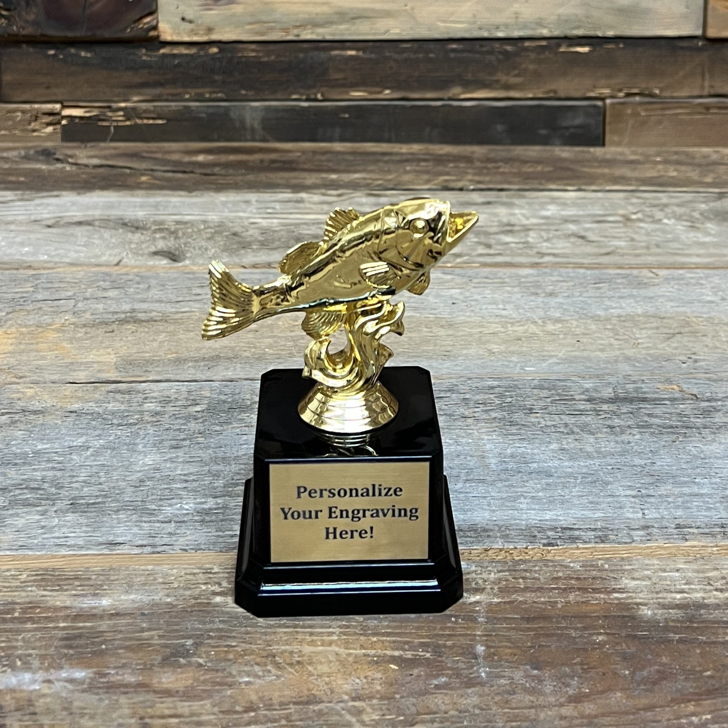 Master Baiter Big Bass Trophy Award | Big Bass Fishing Award | Custom Gag Gift | Custom Fishing Tournament Trophy | Angler Trophy |