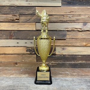 Santa Cup Trophy | Christmas Award | Holiday Cheer Trophy | Christmas Santa Cup Trophy | Family Xmas Celebration Trophy | Holiday Fun Award