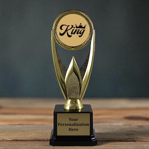 King and Queen Crown Trophy Award | Crown the Champs | King & Queen Game Champion Trophy | Royal Crown Trophy |  Personalized Royal Award