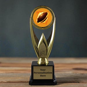 Ultimate Touchdown Football Trophy | Personalized Football Award for Player or Coach | Game Day Glory Football Award | Gridiron Trophy