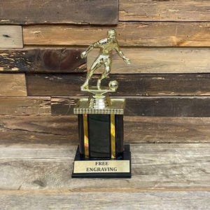 Male Soccer Trophy | Male Athlete Achievement Award | Sports Achievement Award  | Soccer Champion Trophy | Personalized Male Player Award