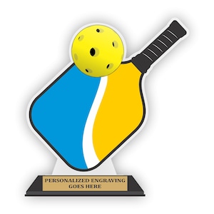 Single Paddle Acrylic for Sports Award