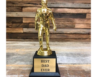 Best Dad Ever World's Best Dundie Award Trophy The Office TV Show Best Salesman