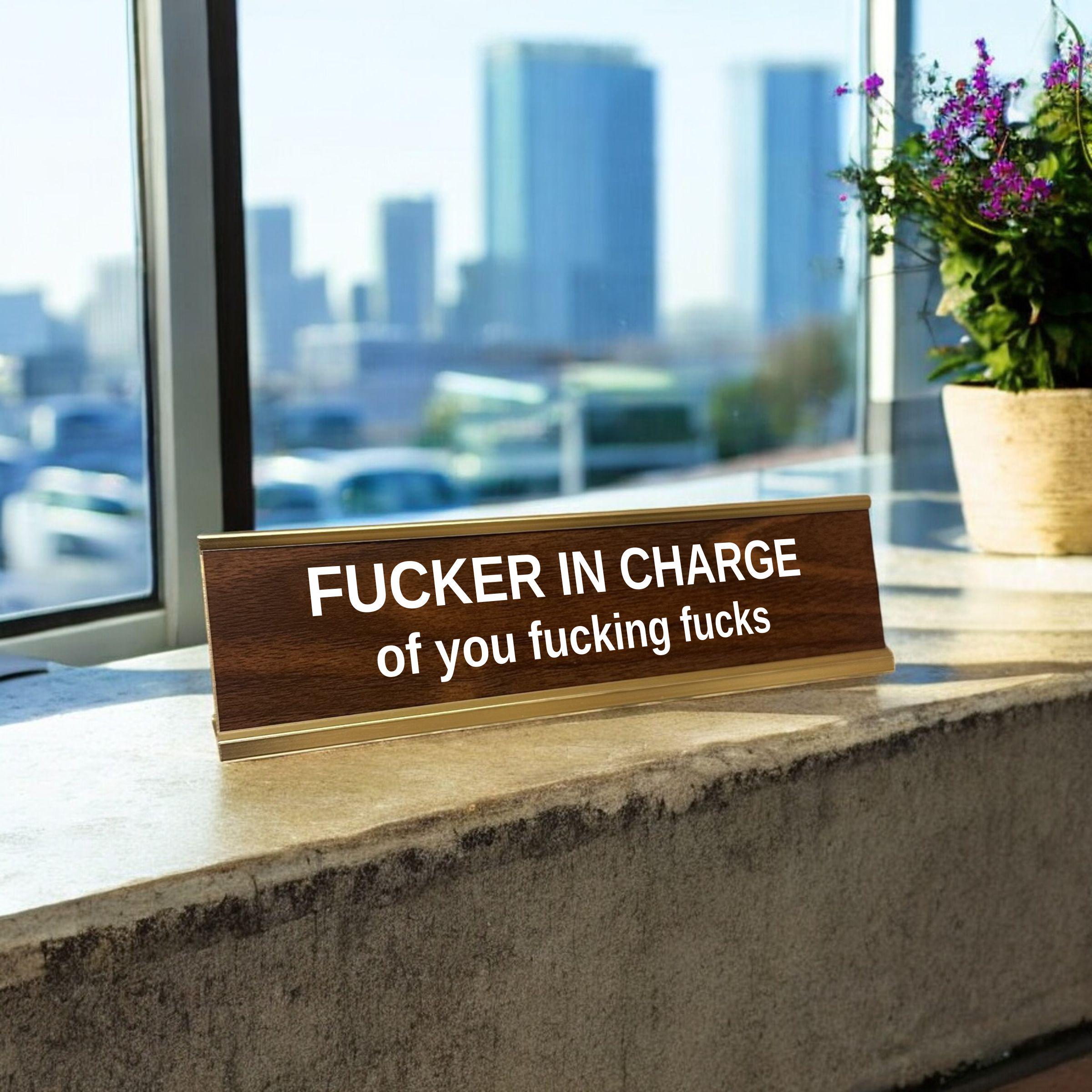 Custom Engraved Desk Sign: Funny Boss Gag Gift - Etsy