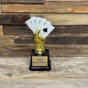 Trofeo de mano de póquer