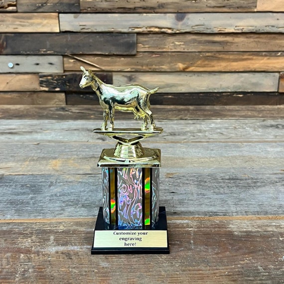 GOAT Trophy: Greatest Of All Time Award (8.25 inches)