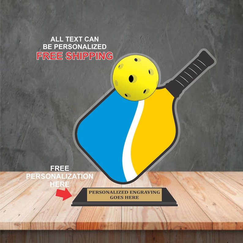 Personalized Single Paddle Acrylic Award