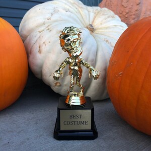 Troféu de Halloween para festa à fantasia, prêmio, gravura grátis, lembrancinha de festa de Halloween