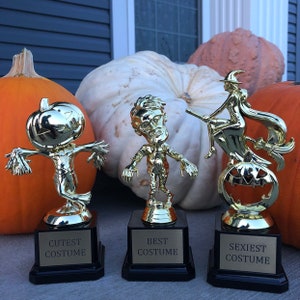 Halloween Trophy Costume Party Prize Free Engraving Halloween Party Favor