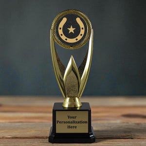 Trofeo a ferro di cavallo Ringer Champion / Trofeo a ferro di cavallo personalizzato per i migliori giocatori / Premio Hook the Win / Premio Trofeo della vittoria a ferro di cavallo /