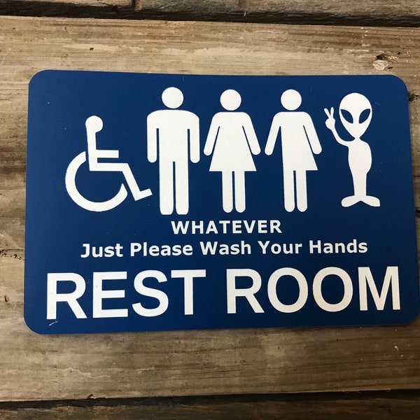 Funny Bathroom Door Signs - Etsy