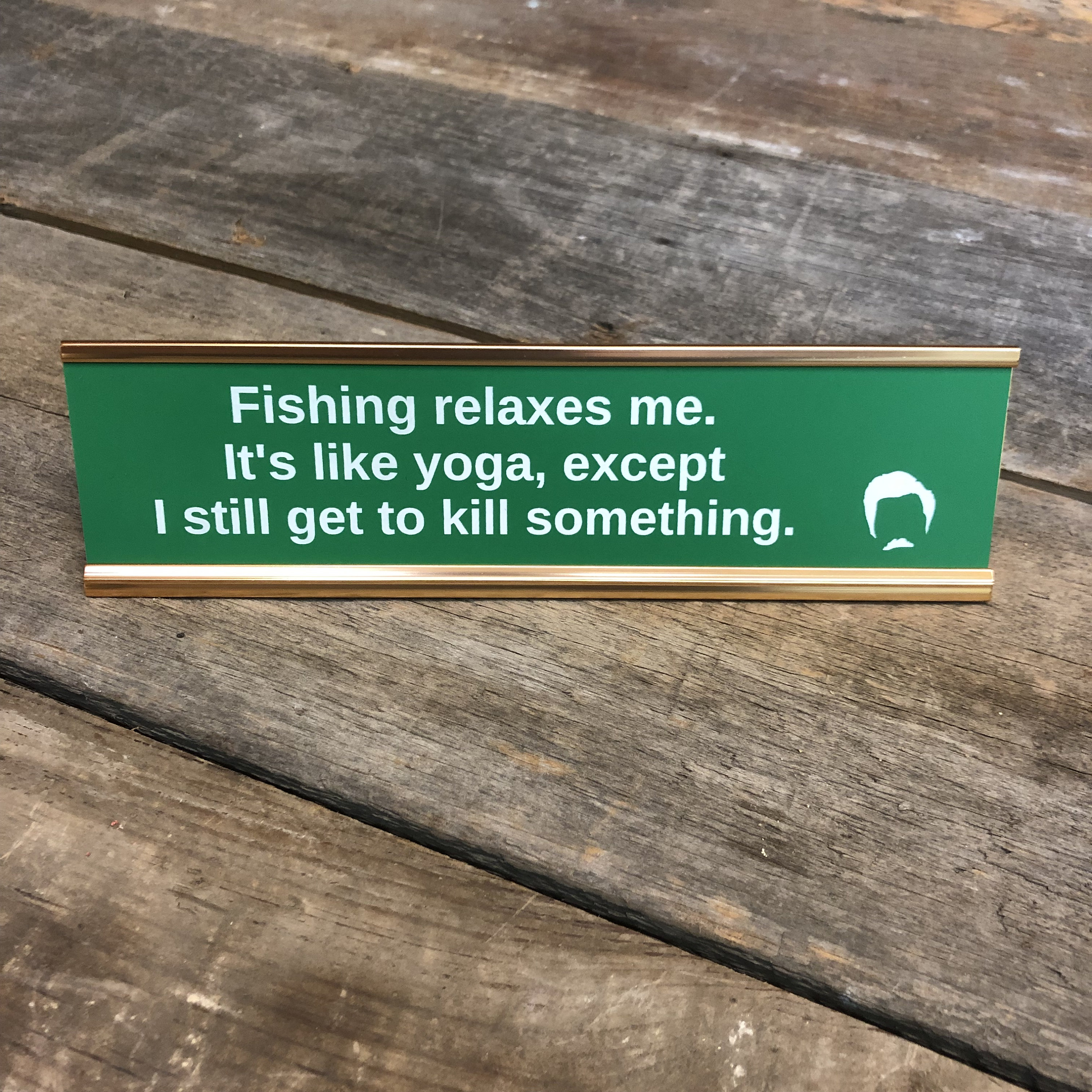 Ron Swanson Desk Sign: Funny Boss Gag Gift - Etsy Israel, image size:3000x3000