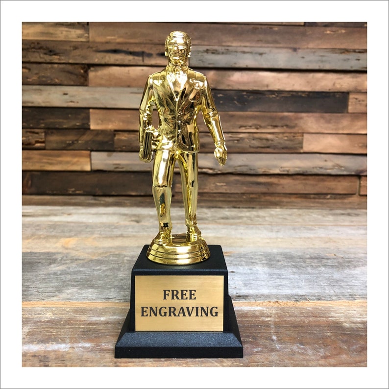 Dundie Award Trophy The Office TV Show Best Salesman Dunder Mifflin 