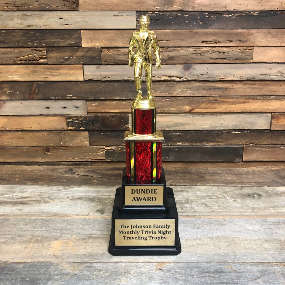 Dundie Award Perpetual Traveling Trophy With 12 Names The | Etsy