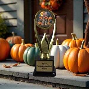 Candy Cat Halloween Victory Trophy | Halloween Award | Spooky Season Contest Award | Fun Spooky Party Favor | Fun Halloween Party Favor