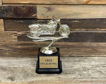 Motorcycle Softail Trophy | Custom Biker Award | Personalized Trophy for Riders | Custom Riding Achievement Trophy | Unique Biker Award