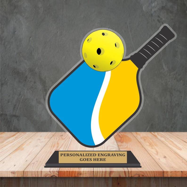 Personalized Single Paddle Acrylic Award for Sports Event
