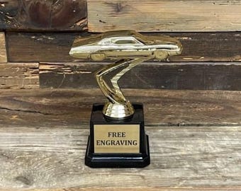 Stock Car Trophy | Dirt Track Racing Trophy | NASCAR Gift for Men | Custom Racing Award | Car Show Champion Trophy | Racing Fan Gift