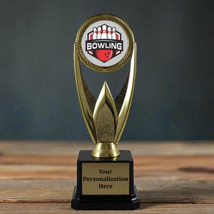 Spare Award Bowling Trophy | Custom Victory Award for League | Funny Gag Gift for Bowling Night | Greatest Strike Master | Bowling Award