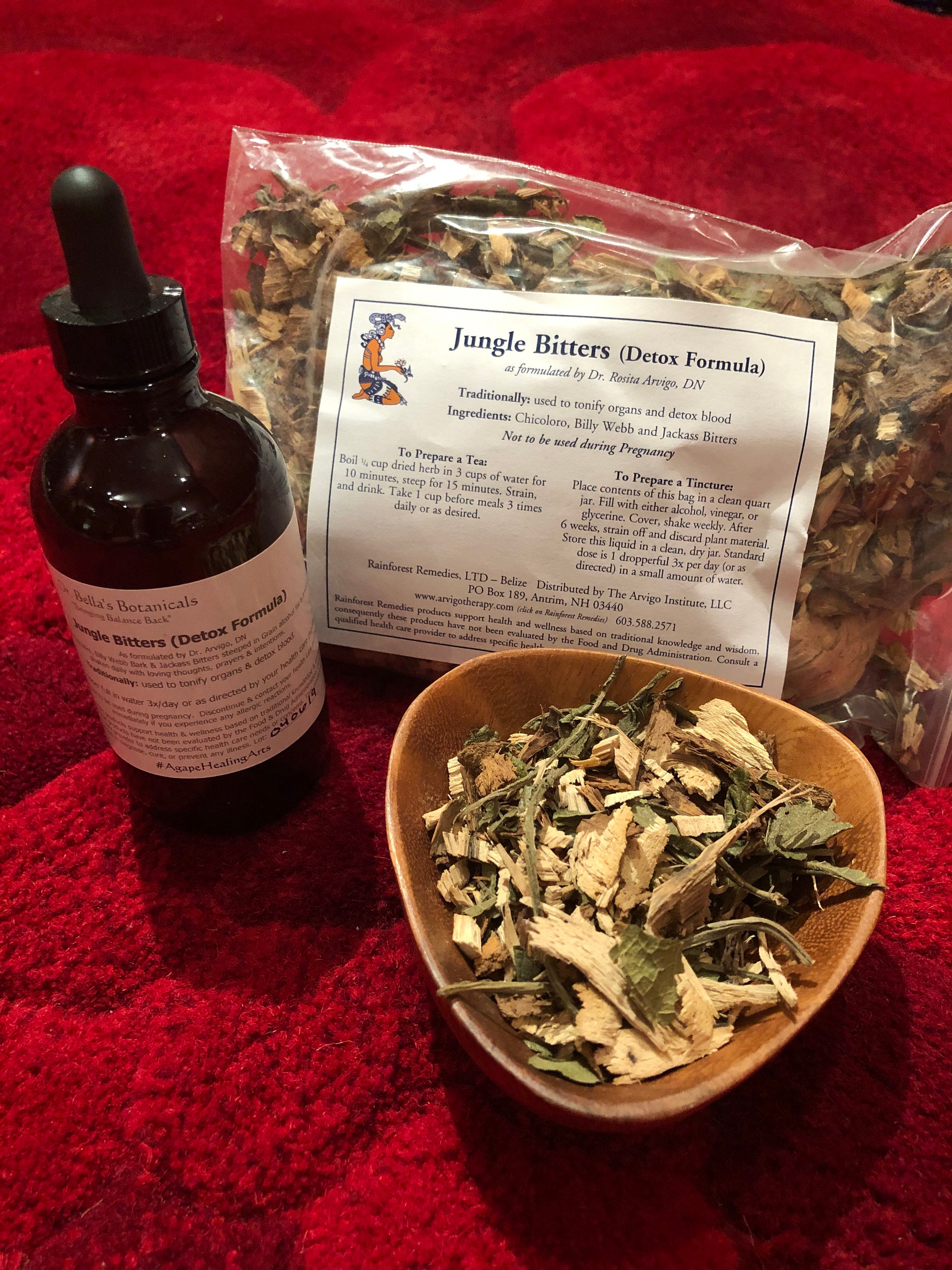 Jungle Bitters Rainforest Remedies Herbal Tea Tincture Self