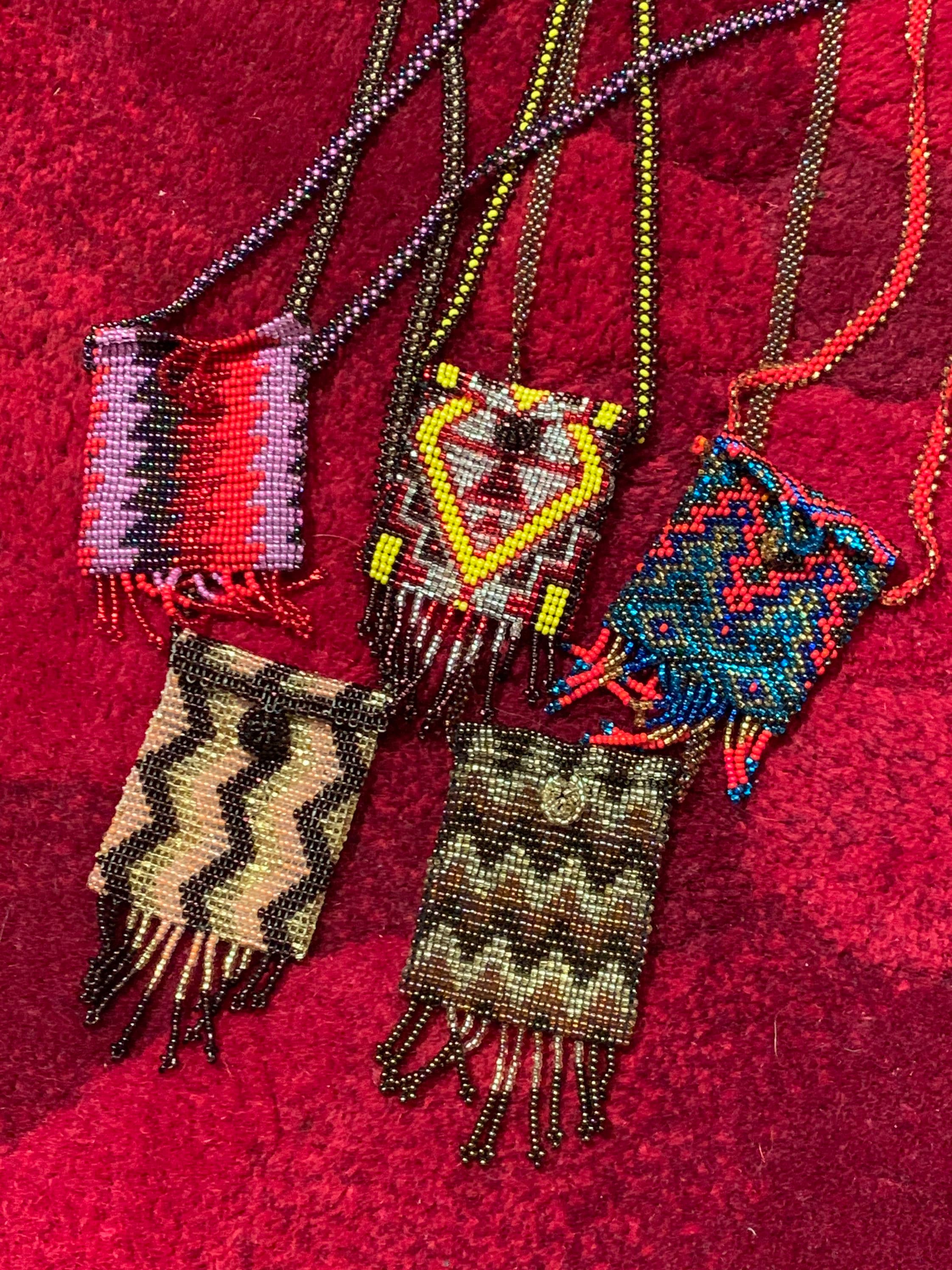 Beaded Amulet Bag Handmade from Belize