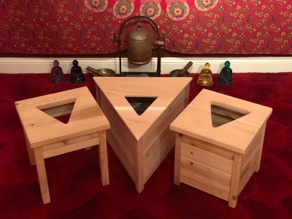 “DIVINE FEMININE” YONI/ROOT STOOL + SAUNA These unique one of Akins hand cr...