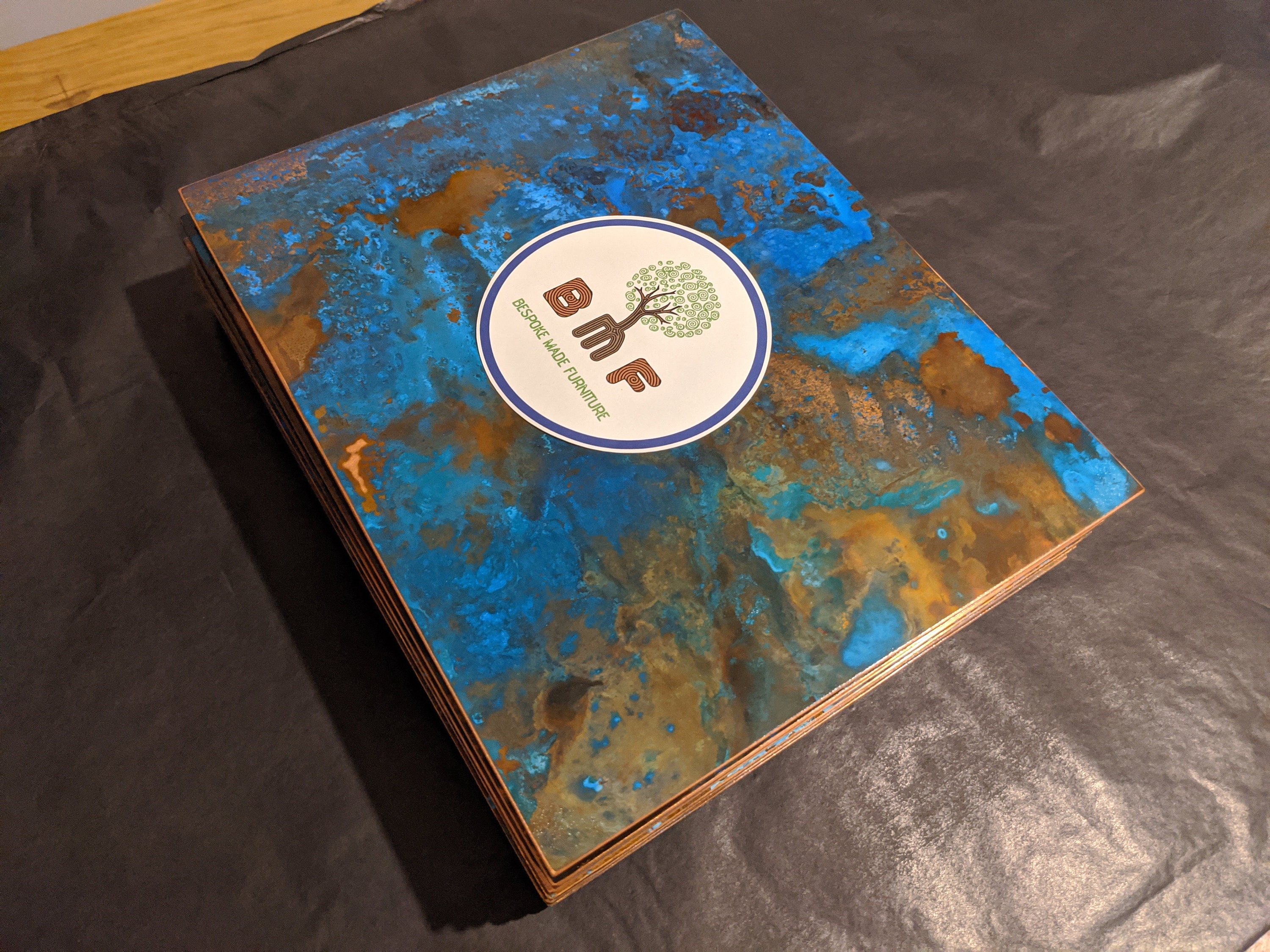 Copper Placemat and Coaster Set Etsy UK