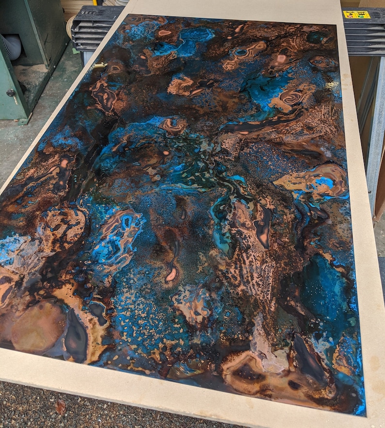 Copper Splashback Weathered Patina backsplash Etsy