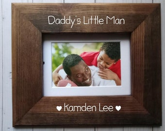 New Father Gift, Father's Day Gift, Gift to Daddy from Child, Dad Christmas Gift, Daddy Picture Frame, Child to Dad Gift