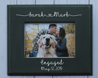 Engagement Gift for Couples, Personalized Engagement Frame, Personalized Engagement Gift, Gift for Couple, Wedding Gift, Engagement gift
