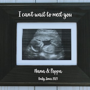 Personalized Pregnancy Announcement Picture Frame, Ultrasound Gift