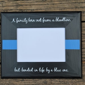 Police Officer Gift, Police Picture Frame, Thin Blue Line, Police Graduation Gift, Personalized Police Gift, Law Enforcement Gift image 1