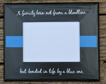 Police Officer Gift,  Police Picture Frame, Thin Blue Line, Police Graduation Gift, Personalized Police Gift, Law Enforcement Gift