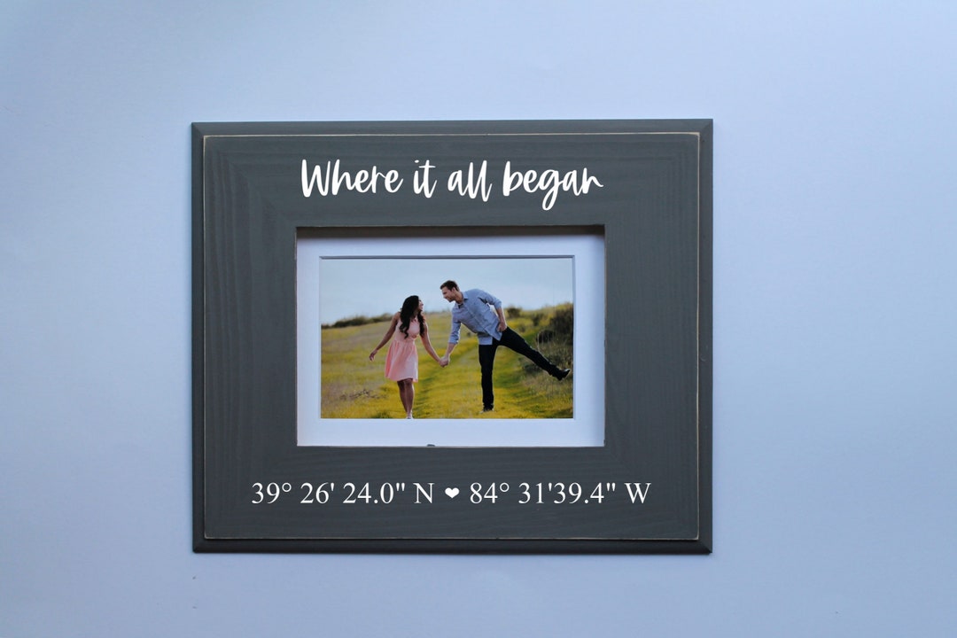 Personalized Engagement Picture Frame 5x7, Engagement Gift, Gift for