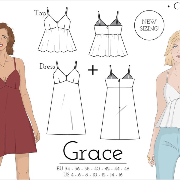 A Line Dress Pattern - Etsy